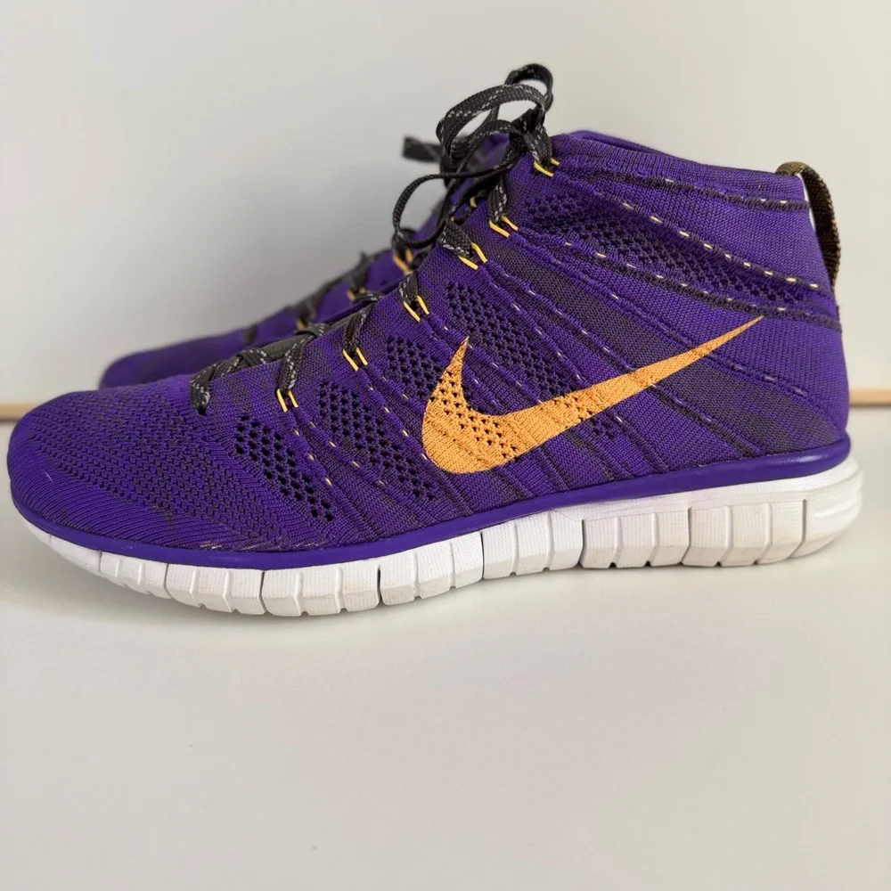 NIKE Free Flyknit Rare Chukka Hyper Grape Purple Colorway Sneakers Men’s Size 9